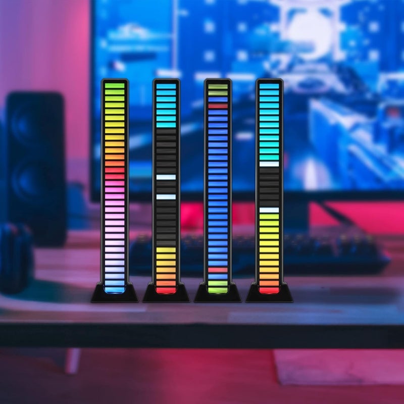 XTREME Monster Sound-Reactive Multicolor LED Equalizer Light Bar, Horizontal/Vertical Mounting, Rechargeable, USB Charging Cable Included - Image 4